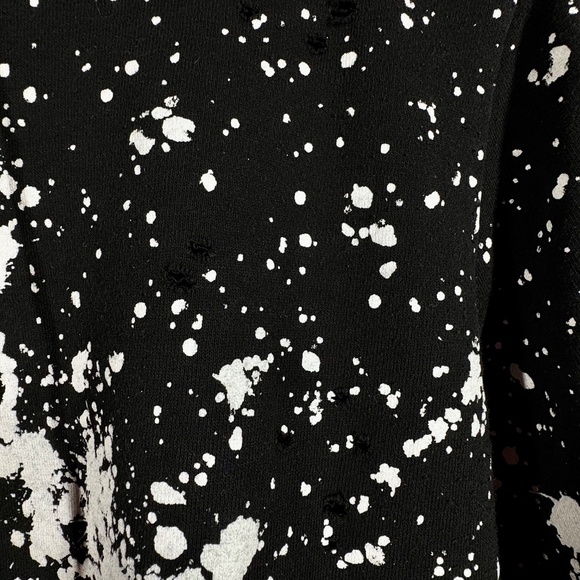 Brooklyn Cloth Mfg Co Lightweight Short-Sleeve Hoodie – White Splatter Print - Picture 3 of 12